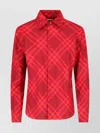 Burberry Plaid Long Sleeves Top In Red