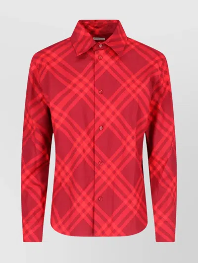BURBERRY PLAID LONG SLEEVES TOP