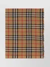 Burberry Plaid Pattern Fringed Edge Scarf