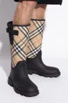 Burberry Plaid-patterned Wellington Boots In Multi