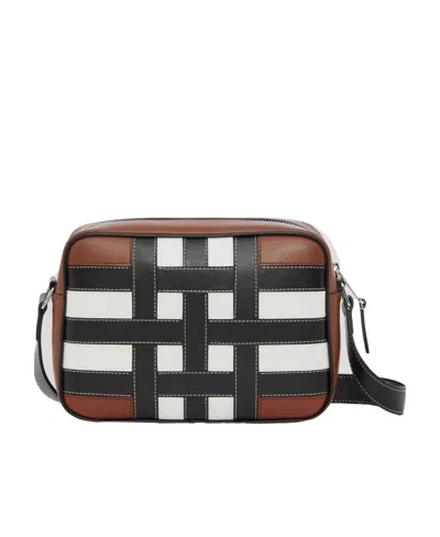 Burberry Plaid Pattern Shoulder Bag In Green