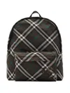 Burberry Embroidered Fabric Check Backpack