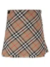 Burberry Women Embroidered Twill Mini Skirt