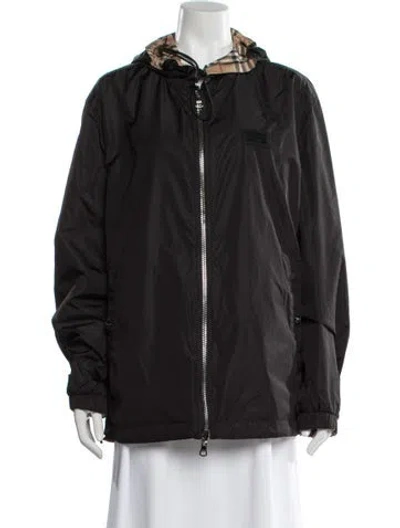 Pre-owned Burberry Plaid Print Jacket In Black