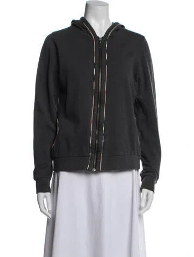 Pre-owned Burberry Plaid Print Jacket In Black