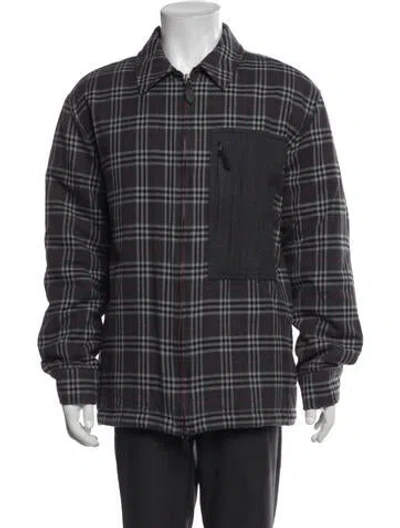 Pre-owned Burberry Plaid Print Jacket In Multi