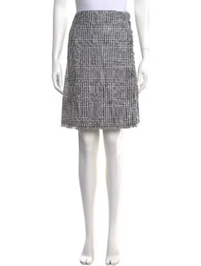 Pre-owned Burberry Plaid Print Knee-length Skirt W/ Tags In Multi