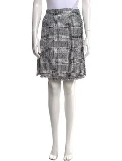 Pre-owned Burberry Plaid Print Knee-length Skirt W/ Tags In Multi