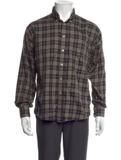 Pre-owned Burberry Plaid Print Long Sleeve Shirt In Multi