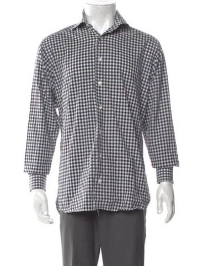 Pre-owned Burberry Plaid Print Long Sleeve Shirt In Multi