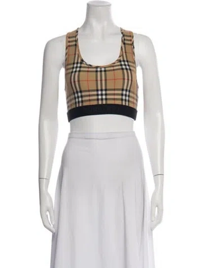 Pre-owned Burberry Plaid Print Lounge Set In White