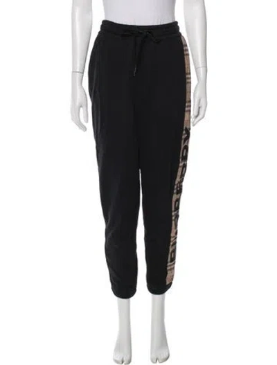 Pre-owned Burberry Plaid Print Sweatpants In Blue