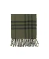 Burberry Plaid Scarf In Green