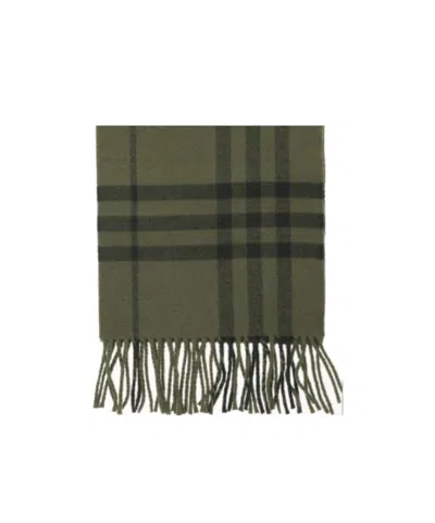 Burberry Plaid Scarf In Green