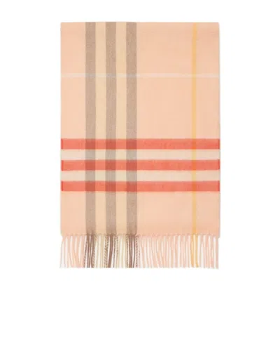 BURBERRY BURBERRY CHECKED FRINGED-EDGE SCARF