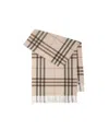 Burberry Plaid Scarf In Nude