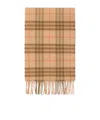Burberry Plaid Scarf In Nude