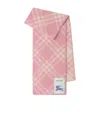 Burberry Plaid Scarf In Pink