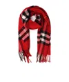 Burberry Plaid Scarf In Red