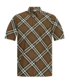 Burberry Check Cotton Shirt In Green