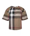 Burberry Plaid Top In Brown