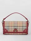 Burberry Plaid Top Handle Crossbody Bag Detachable Strap In Multi