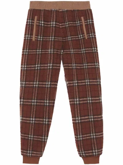 BURBERRY BURBERRY PLAID TROUSERS WITH RELAXED FIT