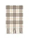 Burberry Plaid-pattern Scarf In Neutral
