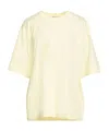 Burberry Plain Basic T-shirts In Yellow