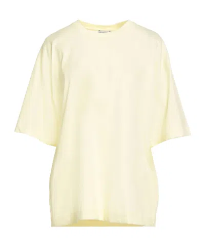 Burberry Plain Basic T-shirts In Yellow