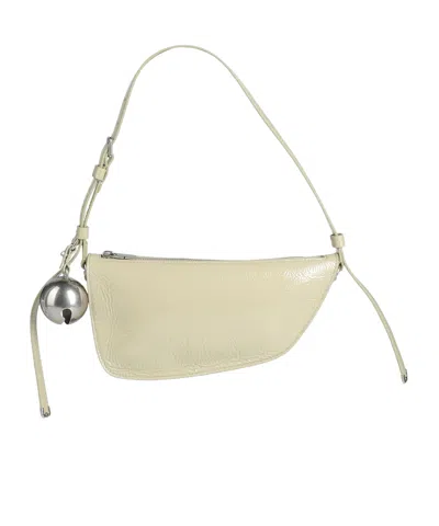 Burberry Shield Sling Mini Wallet On Chain In Beige
