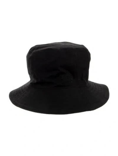 Pre-owned Burberry Plain Cotton Bucket Hat In Black