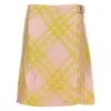 Burberry Checked A-line Mini Skirt