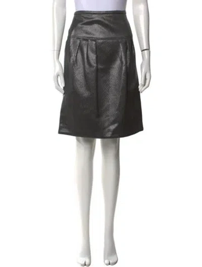 Pre-owned Burberry Pleated Accents Knee-length Skirt