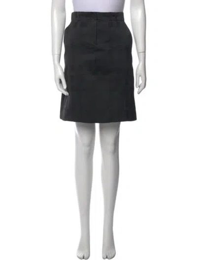Pre-owned Burberry Pleated Accents Knee-length Skirt In Black