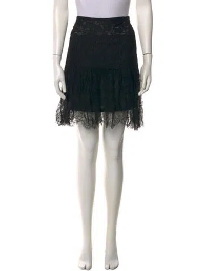 Pre-owned Burberry Pleated Accents Knee-length Skirt In Black