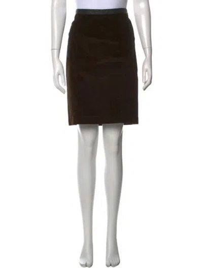 Pre-owned Burberry Pleated Accents Mini Skirt W/ Tags In Black
