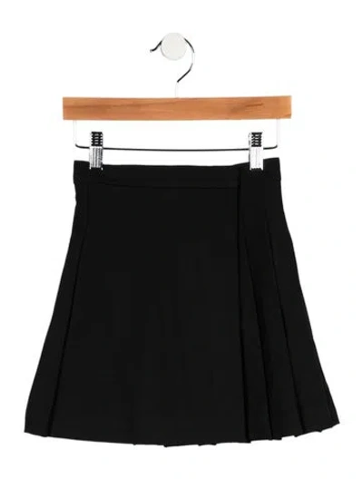 Pre-owned Burberry Babies' Pleated Casual Skirt In Black