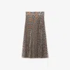 Burberry Embroidered Polyester Blend Skirt In Linden