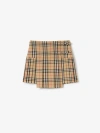 BURBERRY Pleated Check Wool M