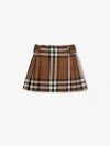 BURBERRY Pleated Check Wool M