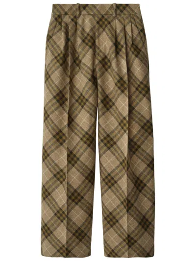 Burberry Trousers In Beige
