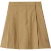 Burberry Kids' Pleated Skirt In Sand