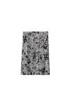 Burberry Flower Print Midi Silk Skirt In Black