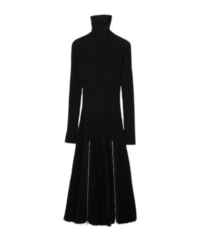 Burberry Pleated Dress In Black
