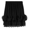 Burberry Woman Mini Skirt Black Size 6 Polyester, Polyamide, Viscose, Cotton In Black