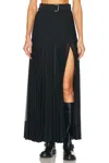 Burberry Crepe Jersey Maxi Skirt Skirts Black