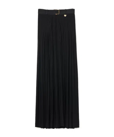 BURBERRY PLEATED MAXI SKIRT