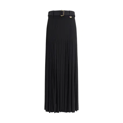 BURBERRY PLEATED MIDI SKIRT