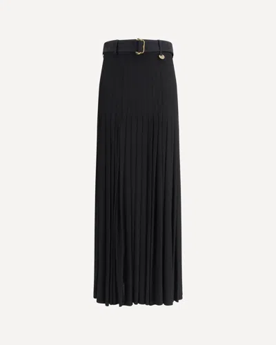 BURBERRY PLEATED MIDI SKIRT